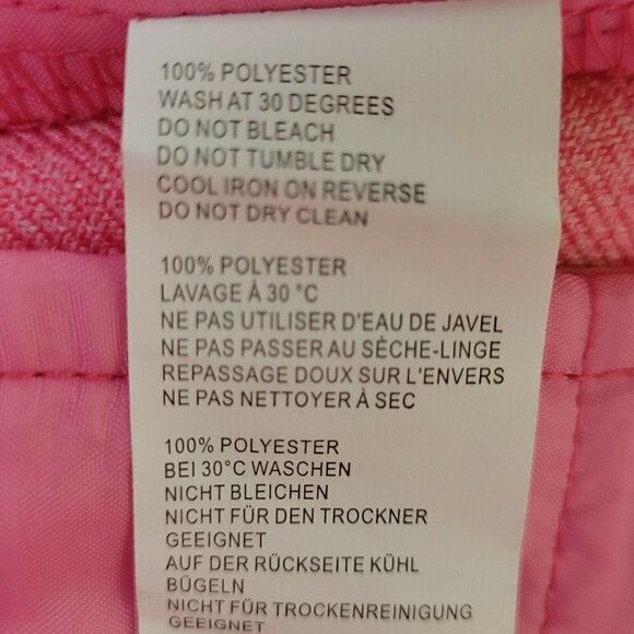 Nasty Gal Trousers Pants Size 4 Woven Textured Pleated Candy Pink Pockets New - Picture 8 of 12